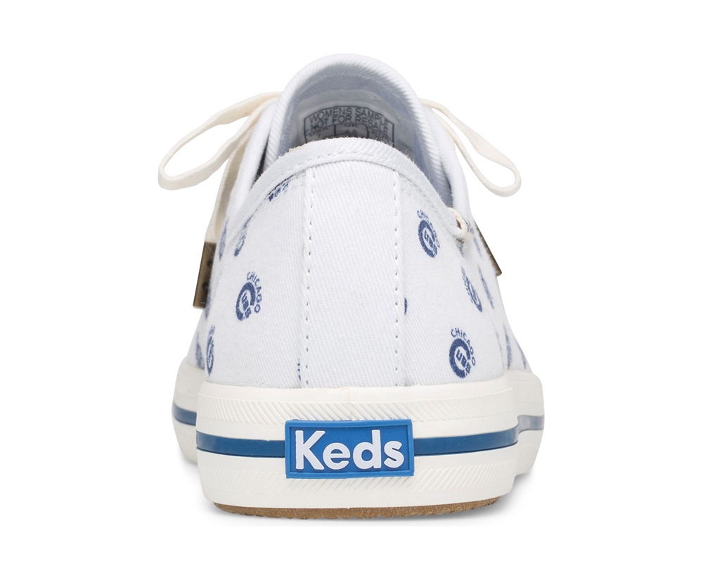 Tenis Keds Mujer Blancos/Azules - Kickstart Mlb® - 0641-KWNBJ